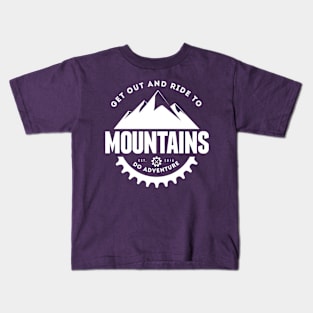 Ride to Mountains Kids T-Shirt